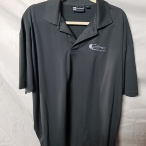 Derrick Corporation Men's Dark Gray Performance Polo